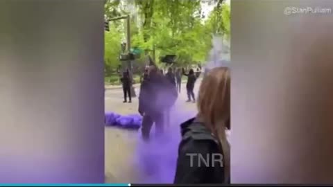 Antifa Thugs attack