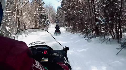 Bike Riding on Snow