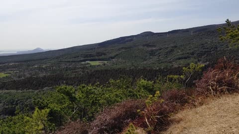 Korea. Jeju Seogwipo MT.Sol Oreum view