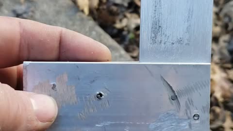 Crude aluminum square with no welding