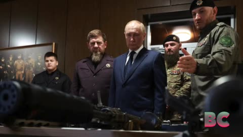 Putin inspects troops with Kadyrov on first Chechnya visit since 2011