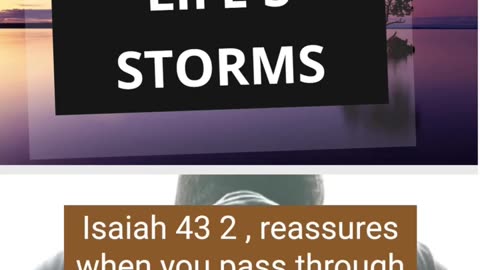 Finding Calm in Life's Storms: Isaiah 43:2 Explained | Faith Inspiration