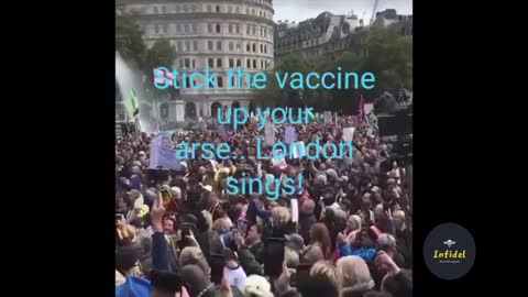 London protests the COVID vaccine