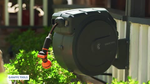 Giraffe Tools Retractable Garden Hose Reel