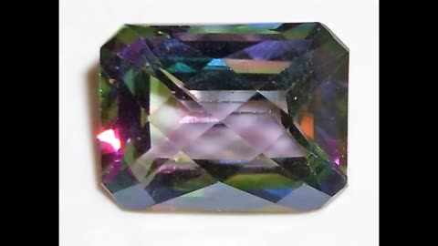 Mystic Topaz Emerald Cut Rainbow Brazilian