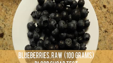 Blueberries, Raw - Blood Sugar Test