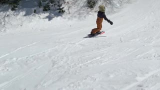 9-Year-Old Snowboarder Stomps 720