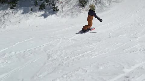 9-Year-Old Snowboarder Stomps 720