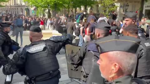 FRANCE - Protests French communist students invade Sorbonne University