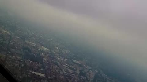 Boeing 767 landing 🛬 in Storm at Mexico Airports