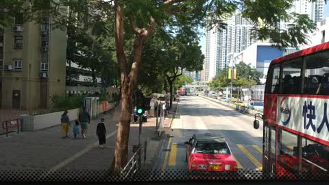 Hongkong road view_Bus 234X_Shamshuipo to Cheungshawan_20210216