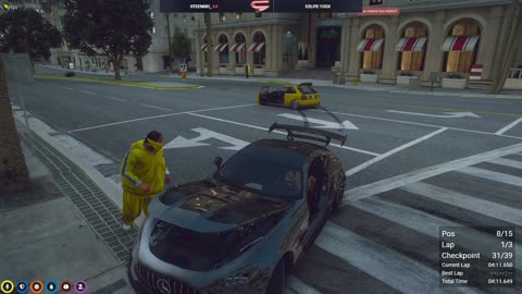 He Missed The Checkpoint! Terrible Racer Gets Carried by S Class Car in Race