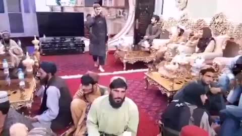 Taliban Terrorists Hang Out in Luxury in Afghan Palace