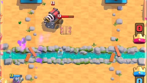 Clash Royale - hog earthquake vs. mega knight/sparky