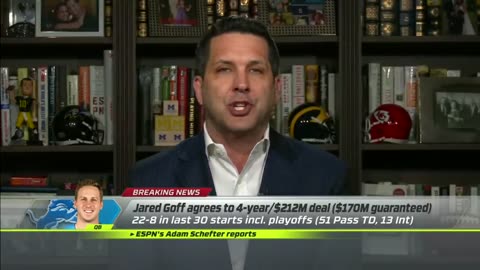 BREAKING: Jared Goff signs 4-yr extension with the Lions 😱 $170M guaranteed 💰 | NFL Live