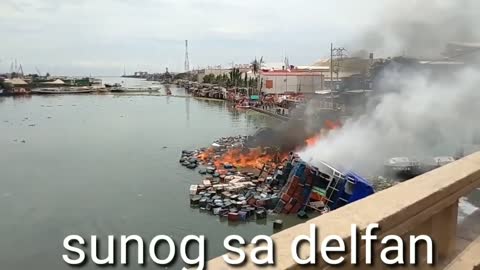 cargo ship burned down in the philippines tondo