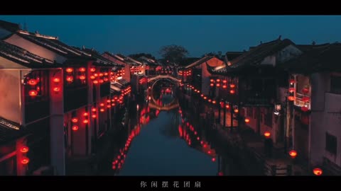 Misty rain row a boat—Wuzhen