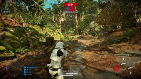 SWBF2: Instant Action Mission (Attack) First Order Ajan Kloss Gameplay