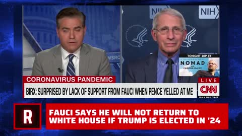 Fauci Says He Won't Work for Trump Again