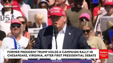 Trump In VA After Huge Win In Debate #trump2024 #presidenttrump #debate #americafirst #USA