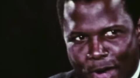 In 1968, Sidney Poitier was at a press conference at the height of his career.