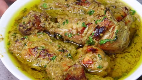 Creamy Afghani Chicken Gravy - Chicken Afghani Restaurant Style Recipe - Afghani Chicken Karahi