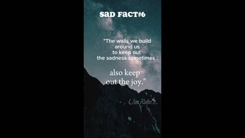 SAD FACT # 1