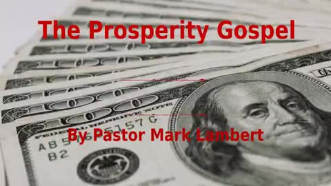 📖🕯 A Christian Perspective: "The Prosperity Gospel"