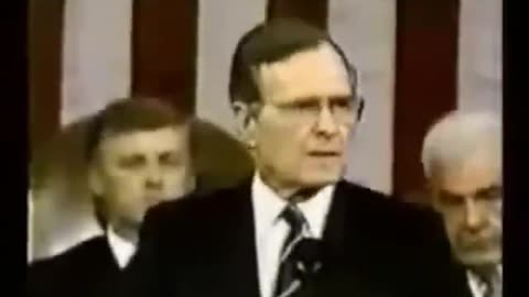 GEORGE BUSH SR. "NEW WORLD ORDER" SPEECH (NWO) IN 1991