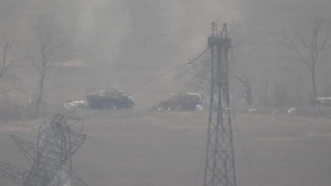 Soldiers of the DPR army work on enemy manpower and equipment with anti-tank guided missiles