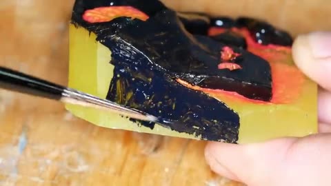 Lava night lamp with epoxy resin Resin Art