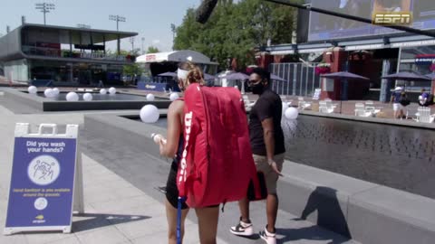 DJ Mad Linx on ESPN @ The U.S. Open talking w/ Victoria Azarenka at the US Open 2020.