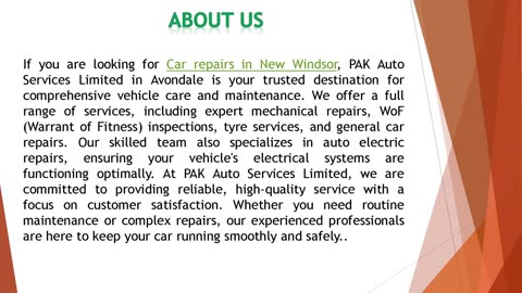 If you are looking for Car repairs in New Windsor