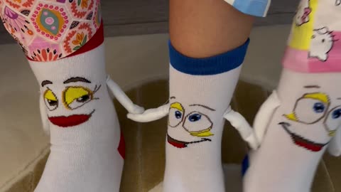 Magnetic Fun: Hilarious Socks That Stick Together!