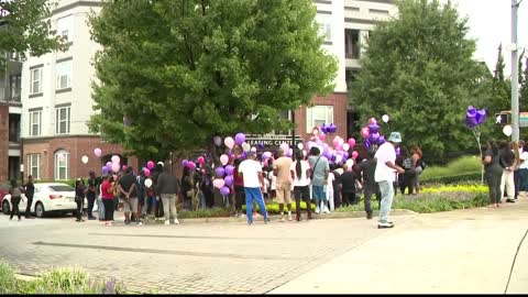 Vigil held at apartment complex where 7-year-old girl was killed