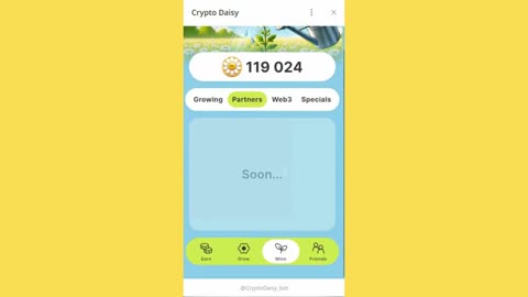 BIG MINING MINI APP BOT TELEGRAM CRYPTO DAISY //