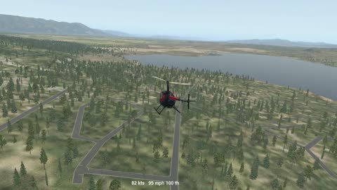 the Robinson R22 Beta II - Xplane 11 - More testing on Whitefish MT -