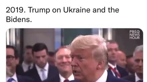 Trump 2019 on Ukraine