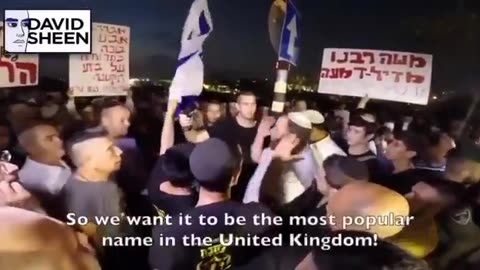 People in Israel celebrate that the White people in England are being replaced