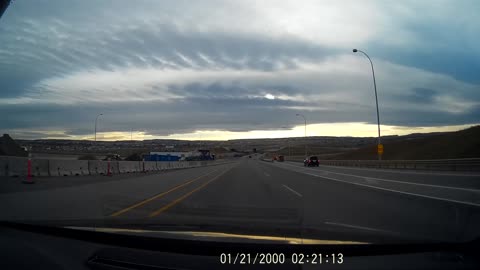 Dashcam in Calgary - RAV4 Cuts off Police Car