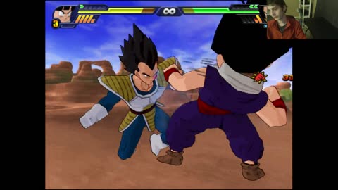 Gohan VS Vegeta In A Dragon Ball Z Budokai Tenkaichi 3 Battle With Live Commentary