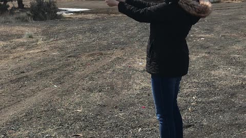 Hot Wife shoots suppressed walther p22