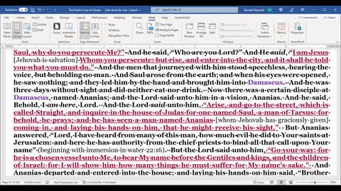 Acts 8-9. IT IS TIME TO GIVE UP THE RELIGIONS AND BIBLES OF MEN JUST LIKE PAUL DID Rev. 18:4.