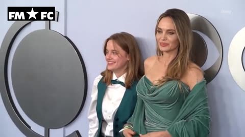 Angelina Jolie & Vivienne Jolie-Pitt arrive at the Tony Awards