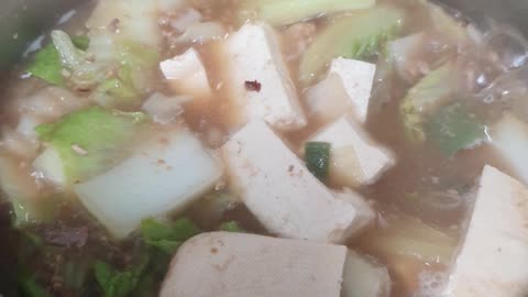 Chinese cabbage soup video