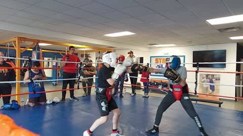 Joey boxing Tino 4/28/22