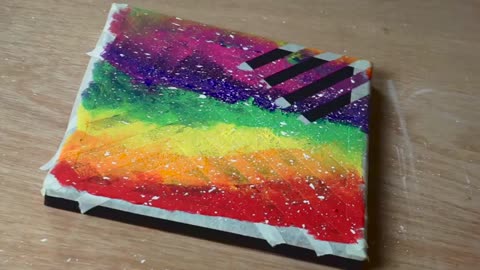 Rainbow painting for beginners for children