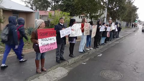 Teacher cuts strike blow to SA, say protesters