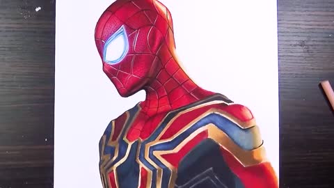 Markers and Colored Pencils Chapter 6: Hand Drawn Steel Spider Set.