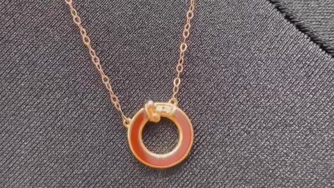 Gold Ring Necklace